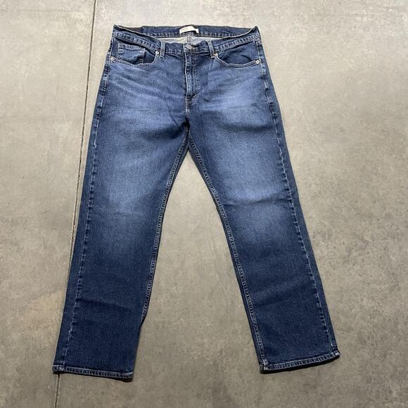 Signature by Levi Strauss Jeans Mens 38x30 Blue Relaxed Fit Denim Straight Leg - Picture 1 of 9